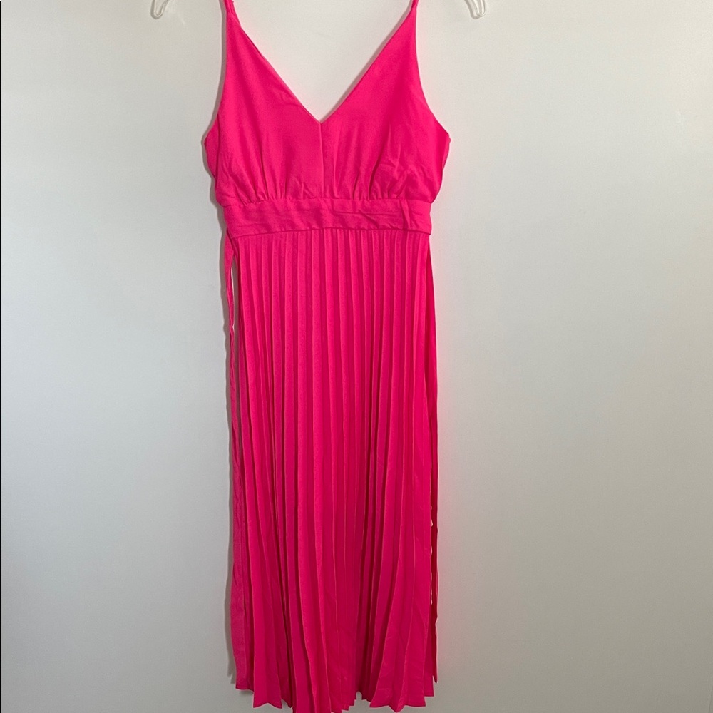 Jessica Simpson Pink Cocktail Dress with Pleated Skirt Sleeveless Size XS